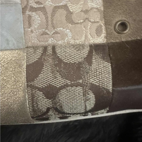 Coach Patchwork Gallery Gold Signature Swingpack Crossbody Bag #B06Q-2362 - Picture 7 of 9